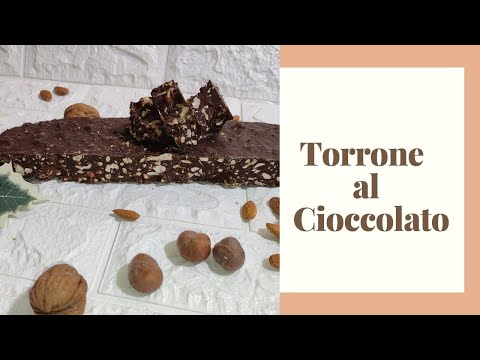 torrone al cioccolato buonissimo da preparare in cinque minuti a casa