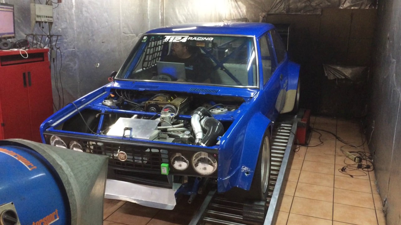 Fiat 131 Sports Sedan dyno pull