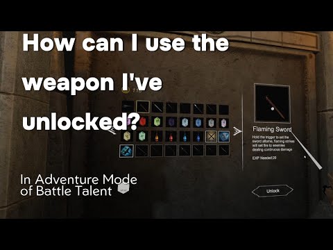 Tutorial: How to use the unlocked weapon in Adventure Mode