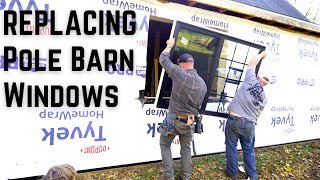 Replacing Windows In Pole Barn // Dream Shop Build 5 // How To DIY