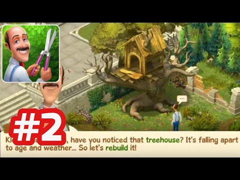 GARDENSCAPES NEW ACRES - Gameplay Walkthrough - Part 2  Day 1 (iOS/Android)