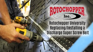 Video Thumbnail for Rotochopper University: Replacing a Discharge Super Screw Belt