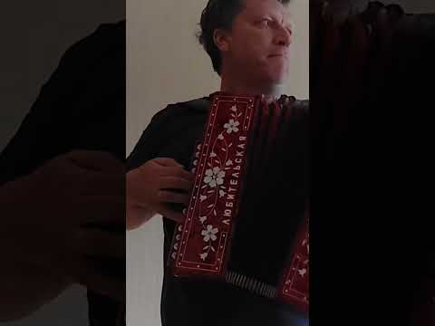 Расцвела под окошком белоснежная вишня. Из за тучки далёкой показалась луна... На гармони. #гармонь