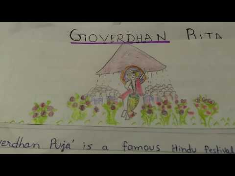 Paragraph on "Goverdhan Puja" in easy words. Video