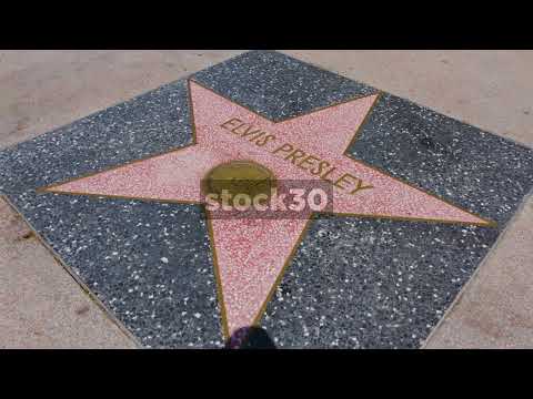 Elvis Presley Star On Hollywood Walk Of Fame, Los Angeles, California, USA
