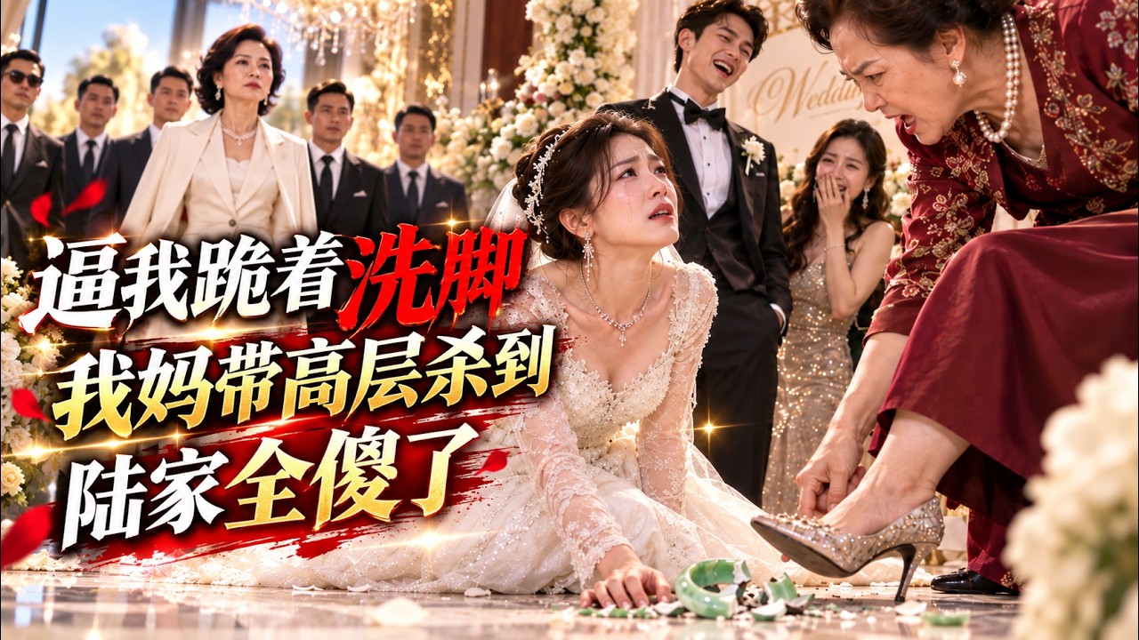 婚禮上婆婆逼我跪著洗腳，還踩碎我的傳家玉佩，未婚夫卻站在旁邊看笑話！直到我媽帶著集團高層出現?