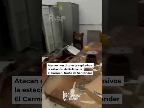 Ataque con drones golpeó estación de Policía de El Carmen
