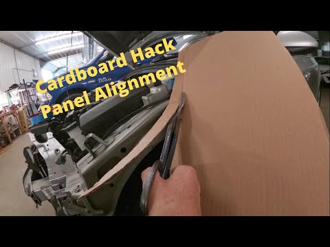 Perfect Panel Alignment Using a Cardboard Template Hack