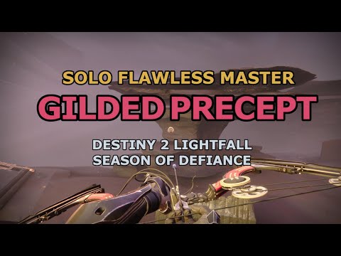 Solo Flawless Master Gilded Precept: Season 20, Void Hunter