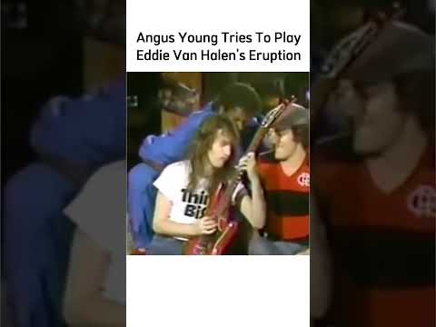 Angus Young Tries To Play EVH’s Eruption