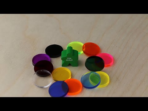 Disc, 18mm x 3mm, Transparent Yellow video