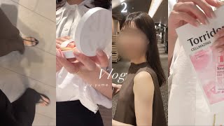 vlog | 都内OL平日&休日の日常👜映画デート🫱🏻‍🫲🏼, 食器探し, 出張先ホテルでのひとり時間