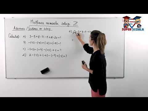 Clasa a VI-a - Adunarea / Scăderea numerelor întregi - Exerciții