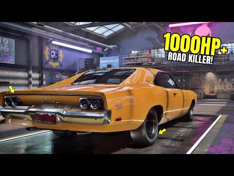 Need for Speed Heat Gameplay - '69 DODGE CHARGER 1000+HP Customization | Dodge Charger '69 Max Build