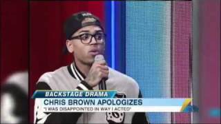 Chris Brown Apologizes for &#39;GMA&#39; Post-Interview Outburst