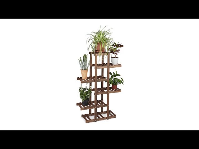 Vidéo teaser pour Blumenregal aus Holz Schokobraun