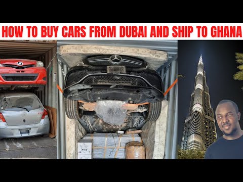 Part of a video titled How to buy Cars from Dubai and Ship to Ghana - YouTube