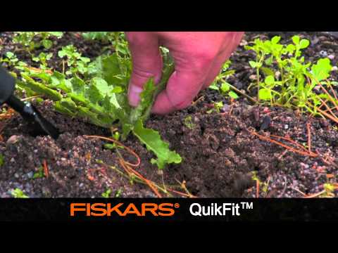 Fiskars QuikFit Piktžolių ravėtuvas video