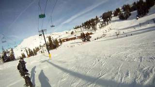 preview picture of video 'Run through a terrain park at Bear Valley Resort'