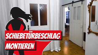 Schiebetürbeschlag montieren | Bauhelden