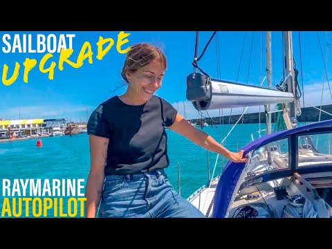 UPGRADING a 33 Year Old SAILING Boat I RAYMARINE Autopilot Installation I Ep. 44