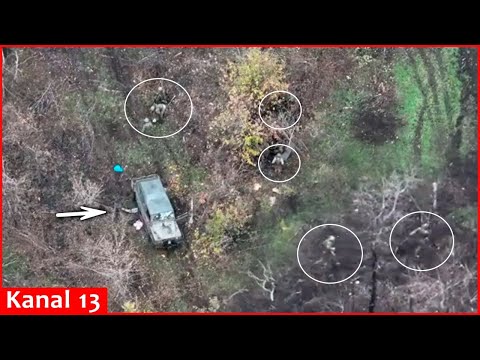 Russians drop their military hardware look for a hole to hide like rats