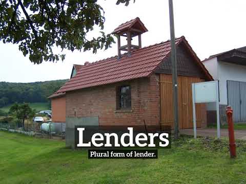 What is Lenders? | How Does Lenders Look? | How to Say Lenders in English?