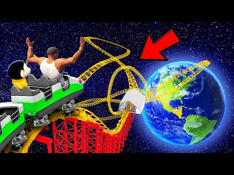 SHINCHAN AND FRANKLIN TRIED $1 VS $1 MILLION GIANT ROLLER COASTER FROM SPACE IN GTA 5