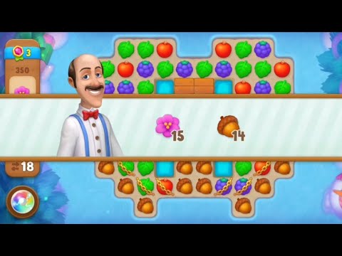 Gardenscapes Level 350 All Goals Complete - Playrix Gameplay