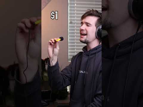 $1 vs. $1000 Microphone #shorts #microphones #cover #fastcar