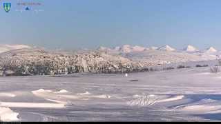 preview picture of video 'Okstindan sett fra Korgfjellet - 24 timer på 28 Sek'