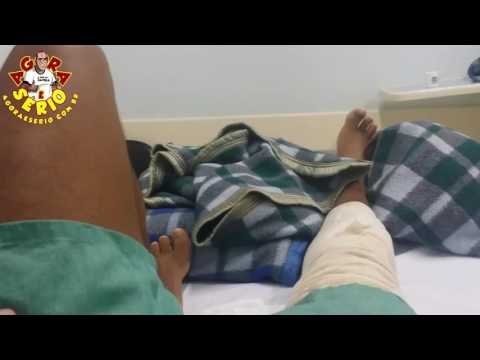 Repórter Favela de molho , operação no joelho .......