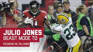 Julio Jones Beast Mode 73-Yard TD! | Packers vs. Falcons | NFC Championship Highlights