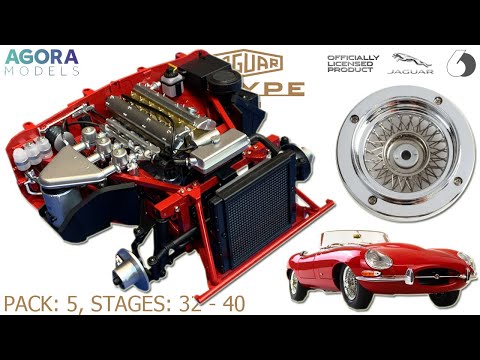 Stavba Big Scale Modelu 1961 JAGUAR E-TYPE 1:8 od Agora Models - Pack: 5, Stages: 32 - 40