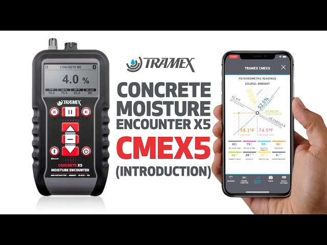The New Tramex Concrete Moisture Encounter X5 - CMEX5