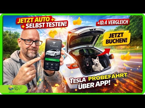 Wow - Tesla Model Y Self-Serve test drive! (Comparison with ID.4)