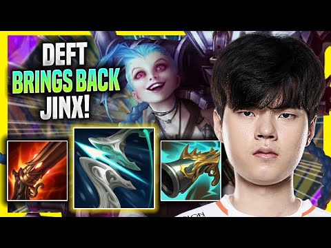 DEFT BRINGS BACK HIS ICONIC JINX IN KR SOLOQ! - HLE Deft Plays Jinx ADC vs Aphelios!