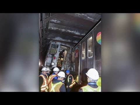 N. Y. C Investigation Into An M. T. A. Subway Train Crash & Derailment
