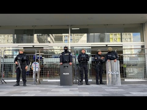 Security outside court as trial begins over Ecuador candidate assassination | AFP