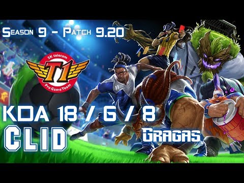 SKT T1 Clid GRAGAS vs JARVAN IV Jungle - Patch 9.20 EUW Ranked