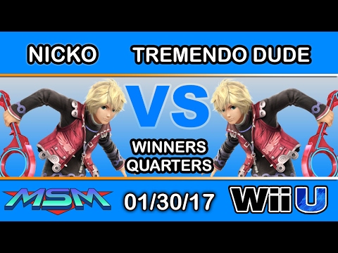 MSM 83 - 2S FAD | Nicko (Shulk) Vs. ATR | Tremendo Dude (Shulk) Winners Quarters - Smash Wii U