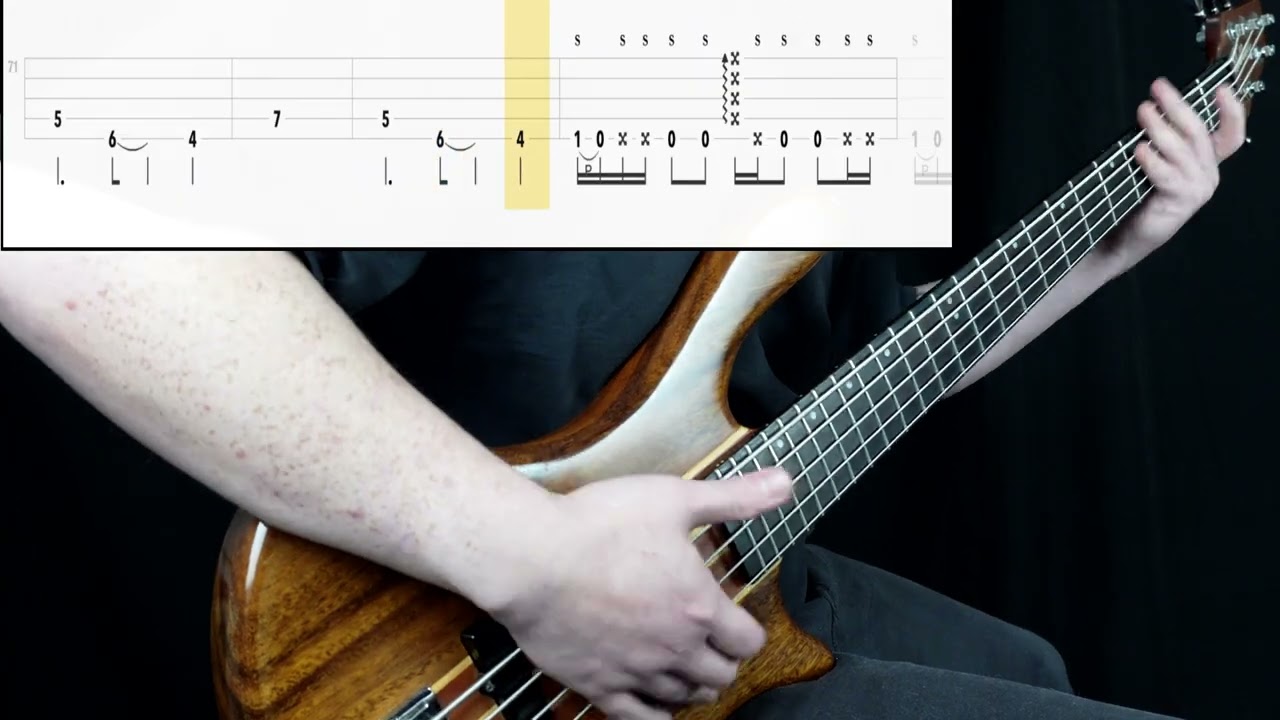 Korn - Got The Life (Bass Cover) (Play Along Tabs In Video)