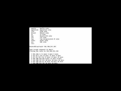CISCO Network CCNA-4.4.7 Router configuration - Interfaces - trace route