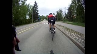 preview picture of video 'Giro d'Espoo 2013 32km/h group breakaway'