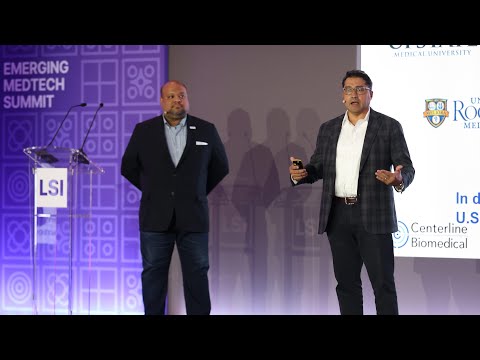 Gulam Khan and Vikash Goel Present Centerline Biomedical at LSI Europe '23