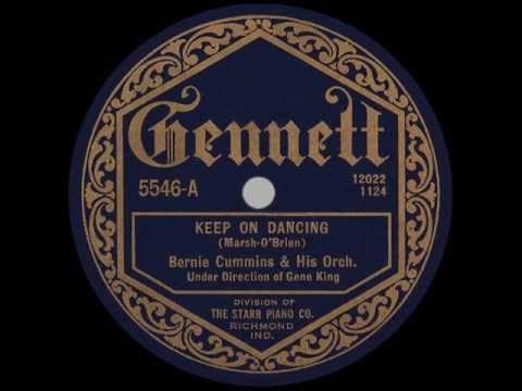Bernie Cummins & His Orch.: KEEP ON DANCING (1924)