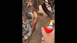 Car rust remover instant spray