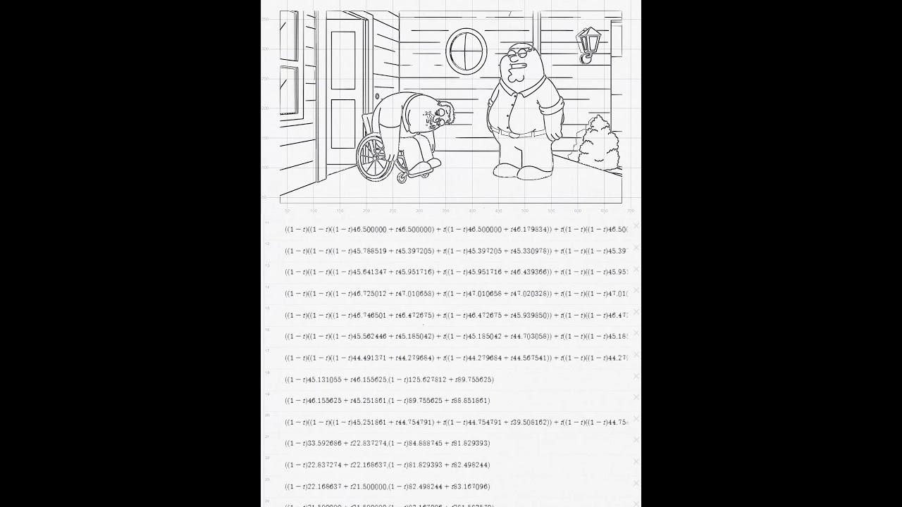 Using Desmos functions to recreate an animation. #draw #function #math #mathart