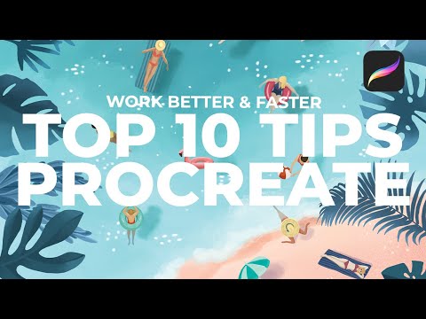 PROCREATE TIPS You can try to Speed Up Your Workflow & illustration process