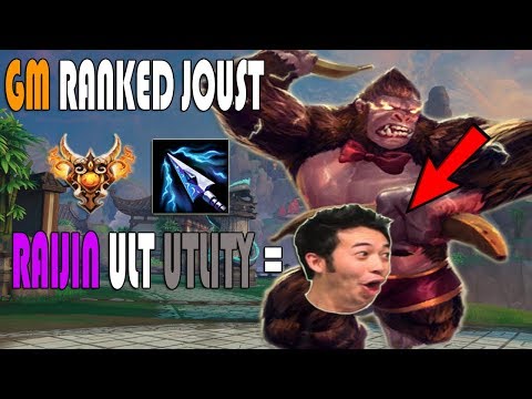RAIJIN ULT SO MUCH UTILITY!! Masters Ranked Joust- SMITE